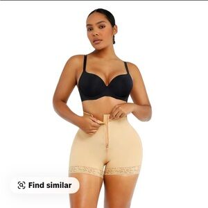 Shapellx  Lace Steel Boned Shorts Butt